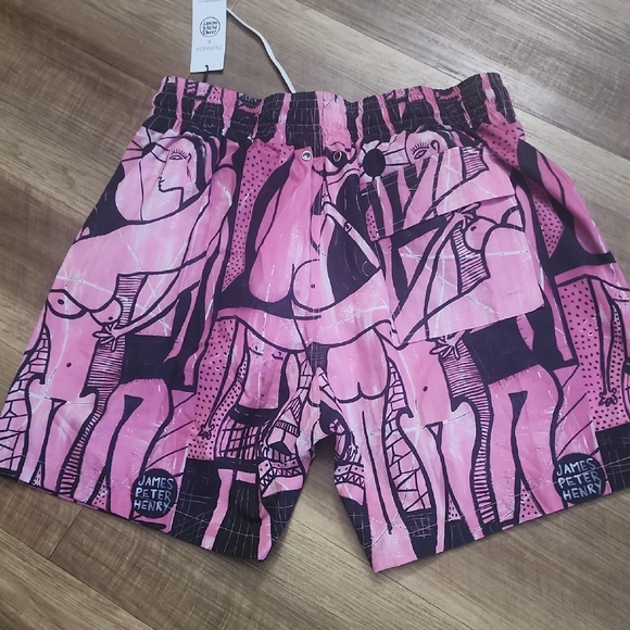 Swiminista X James Henry Pink Swim Shorts - Picture 3 of 8